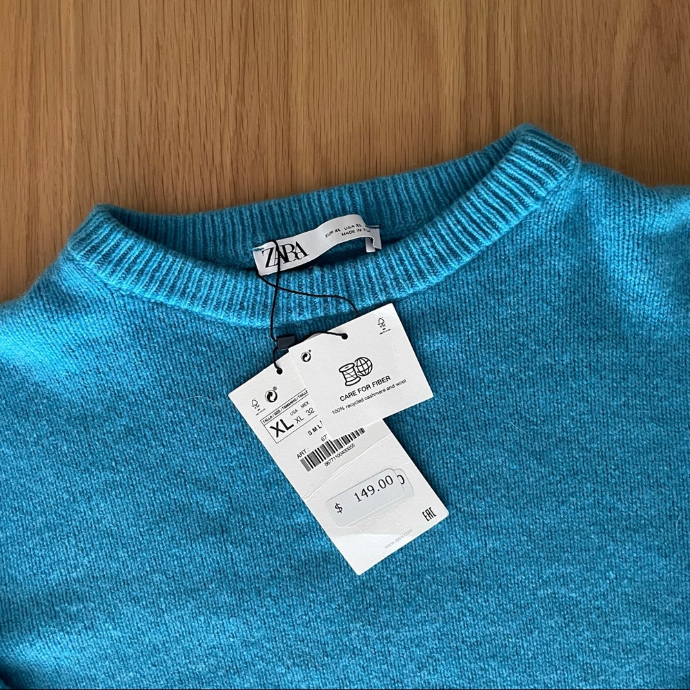 100% NWT ZARA Cashmere Sweater